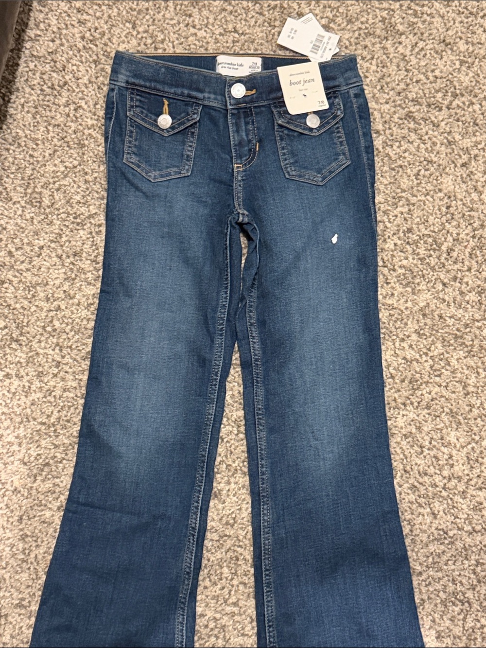 Abercrombie & Fitch Kids Dark Blue Bootcut Jeans